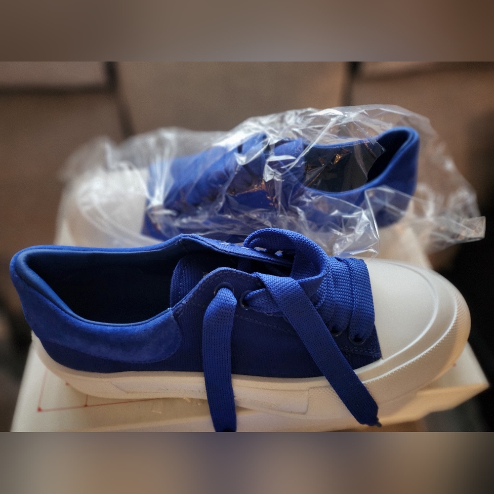 Alexander McQueen sneakers, Blue& White, 40